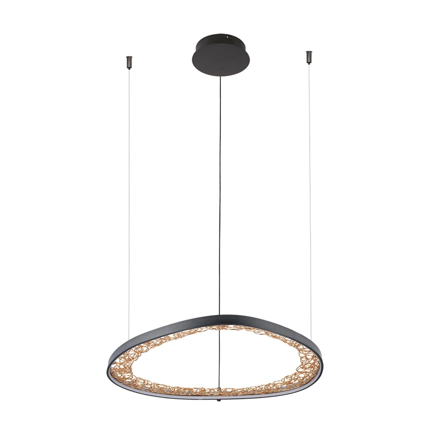 Подвесная люстра Arte Lamp Cinta A1847SP-36BK, арматура черная, плафон силикон белый