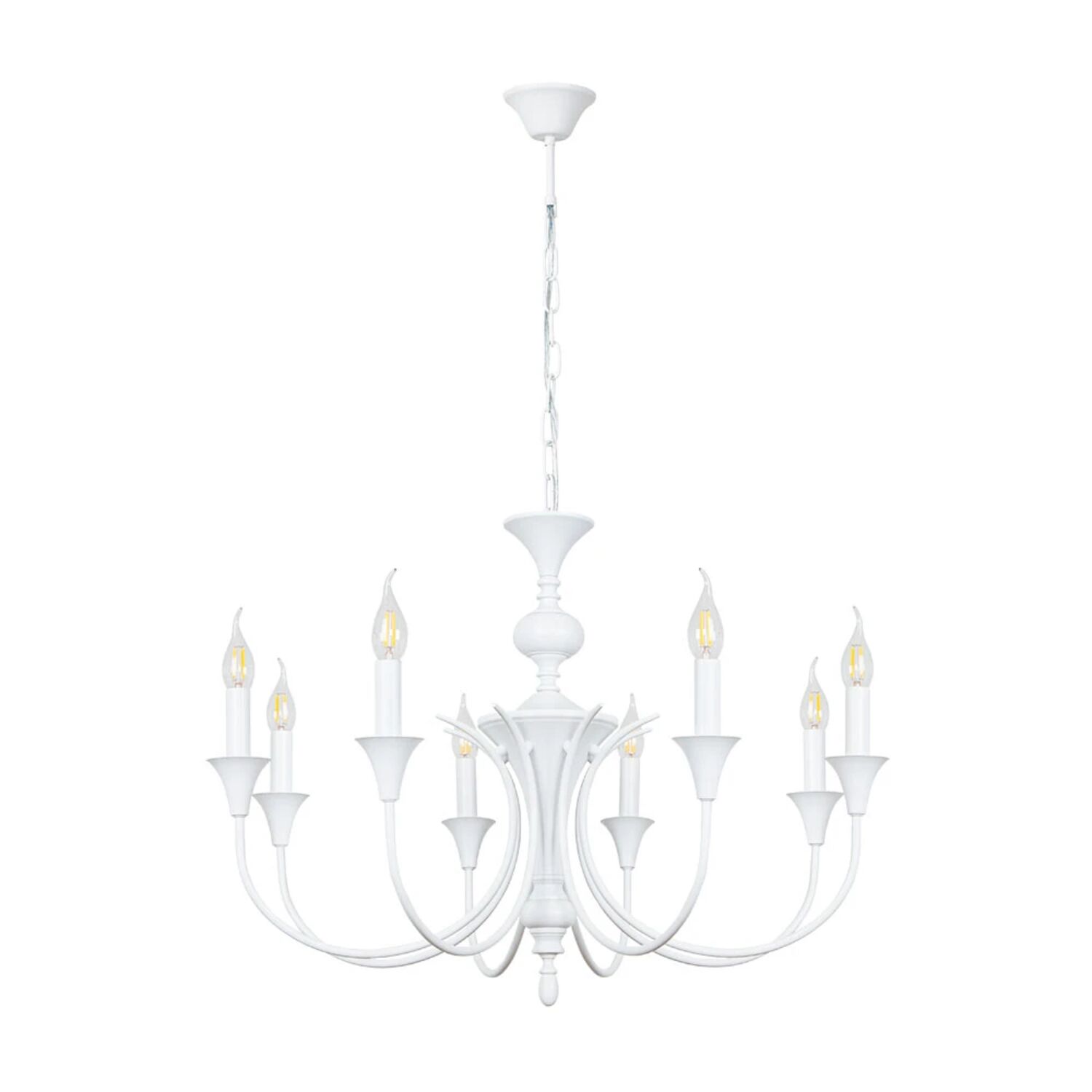 Подвесная люстра Arte Lamp Collinetta A4094LM-8WH, арматура белая   