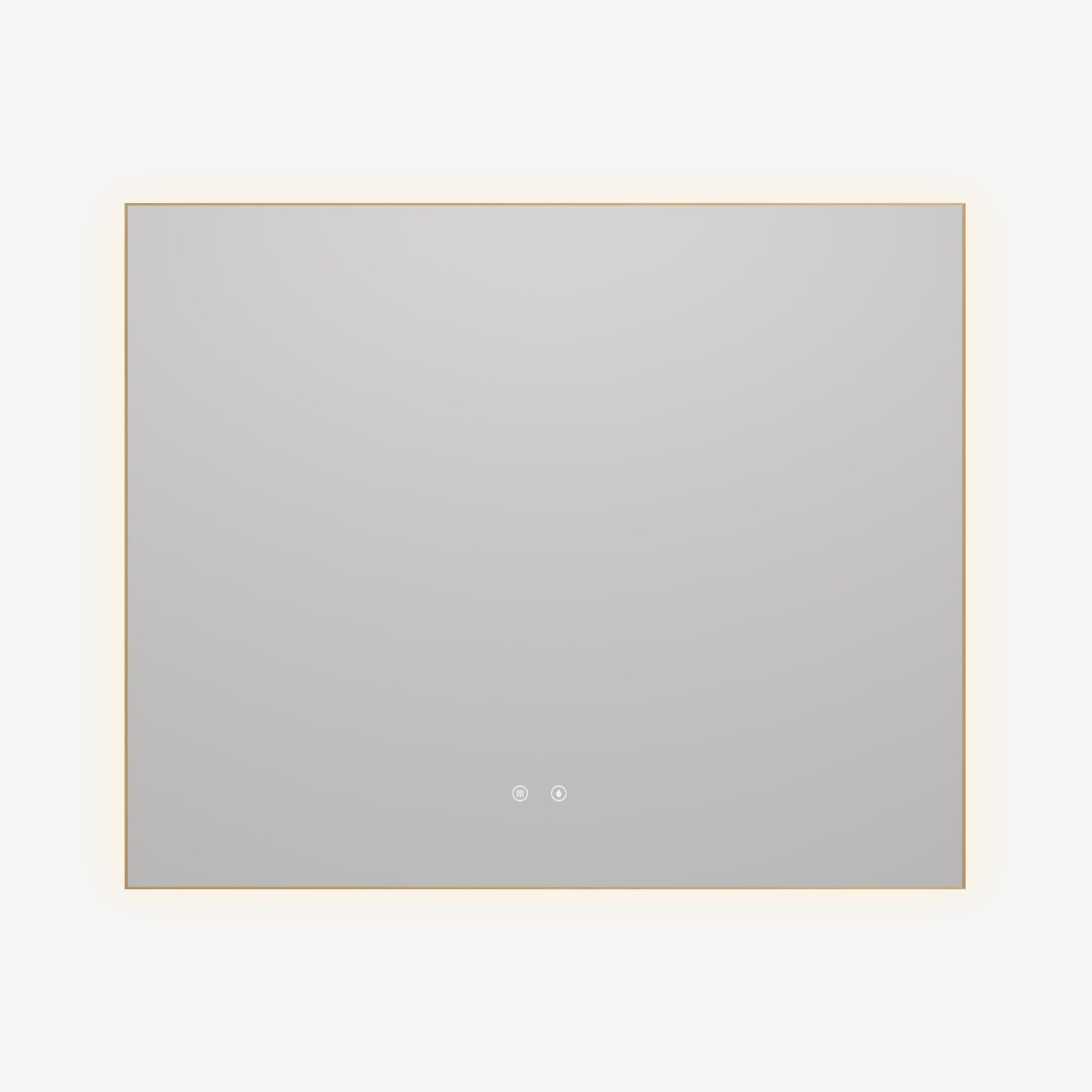 Зеркало Vincea VLM-4F10BG-2 100х80, с подсветкой, функцией антизапотевания, цвет брашированное золото - фото 1