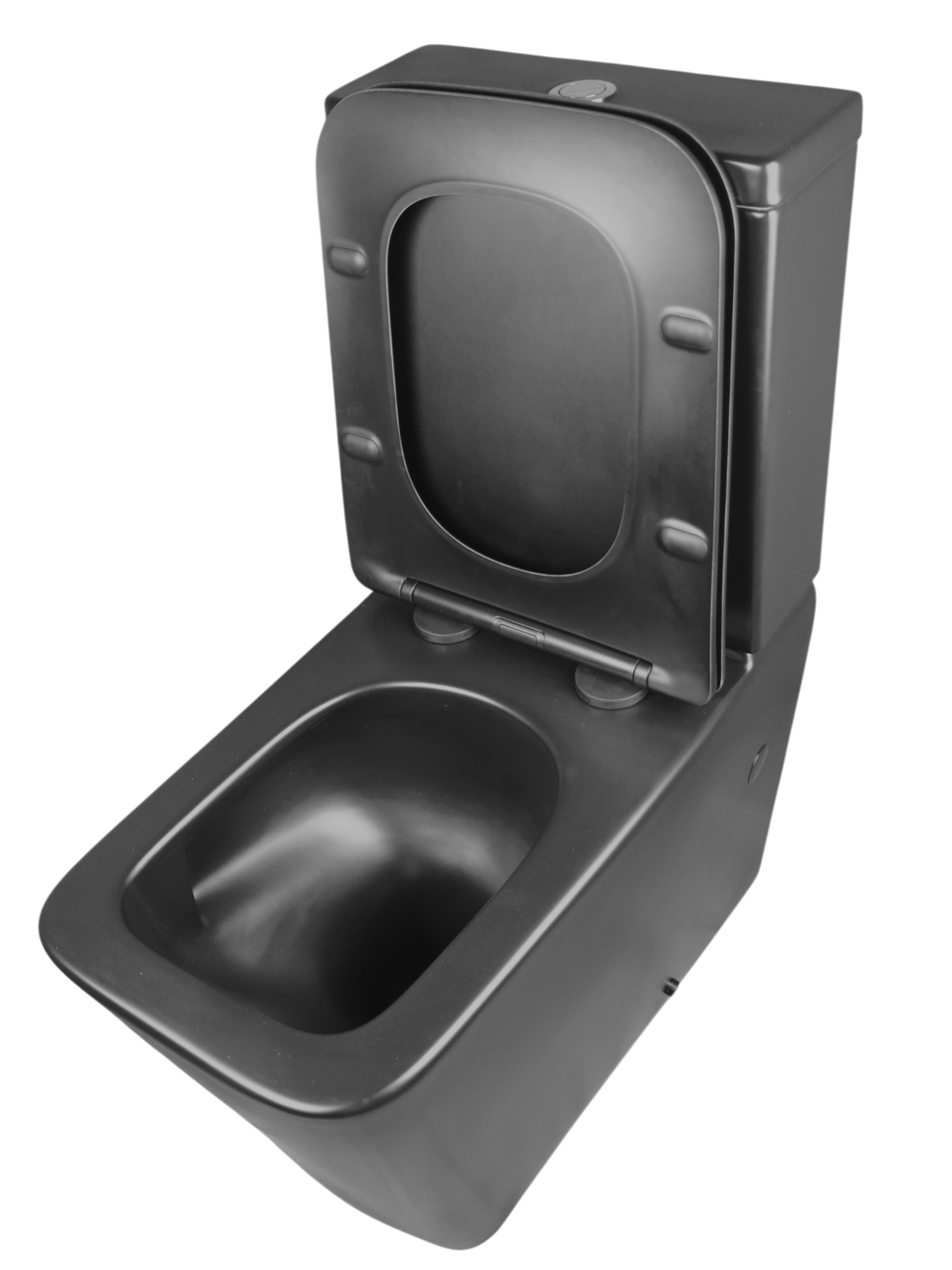 Унитаз Joki Bliss Т JK3062022MB напольный, безободковый, смыв Торнадо, с сиденьем микролифт, цвет черный матовый - фото 1