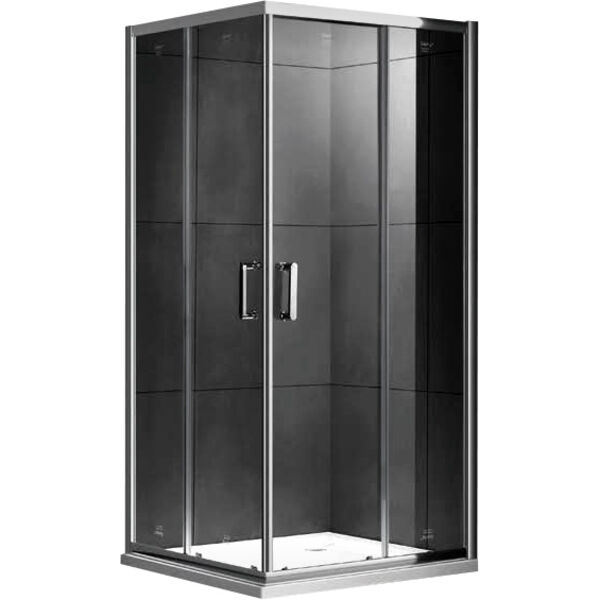 Душевой уголок Gemy Victoria S30162 100x100, стекло прозрачное, профиль хром