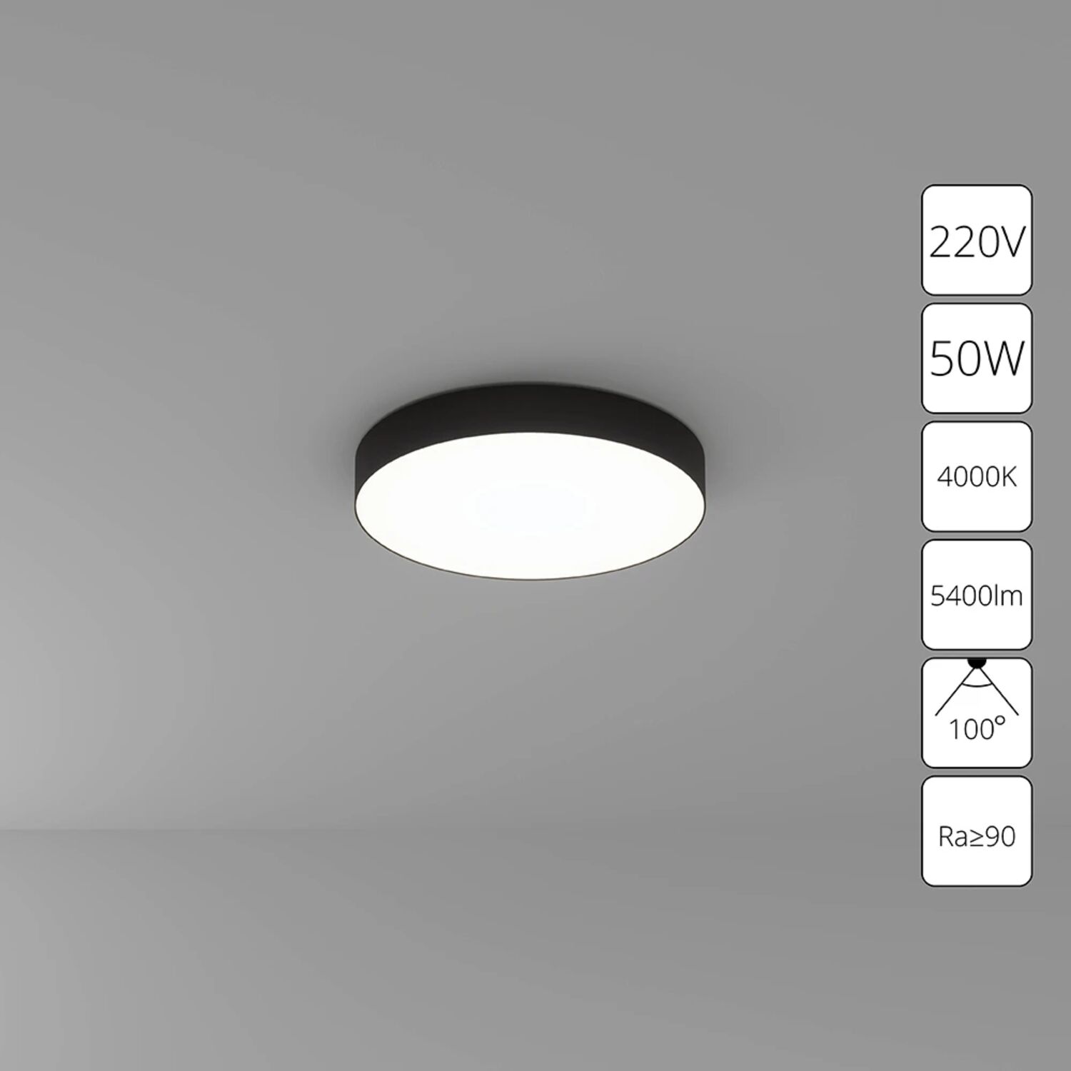 Потолочный светильник Arte Lamp Fado A6650PL-1BK, арматура черная   
