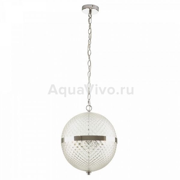 Подвесной светильник Maytoni Yonkers P004PL-02CH, арматура цвет хром, плафон/абажур стекло, цвет прозрачный