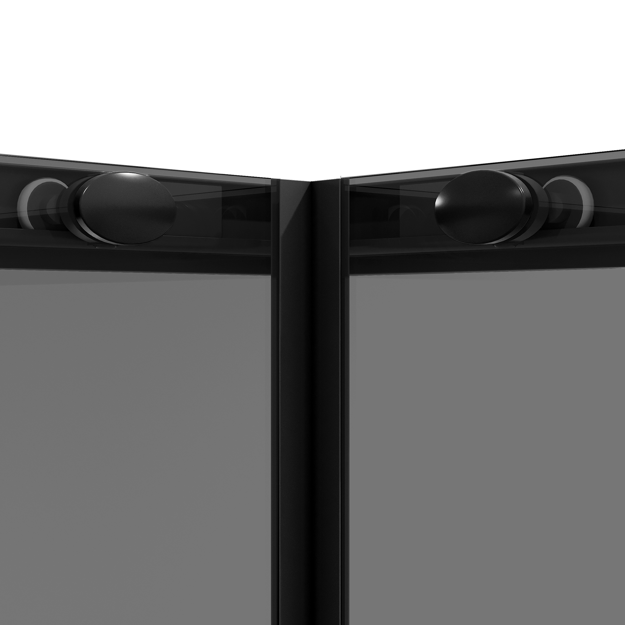 Душевой уголок Niagara Nova NG-2828-34 Black 80x80, стекло тонированное, профиль черный матовый