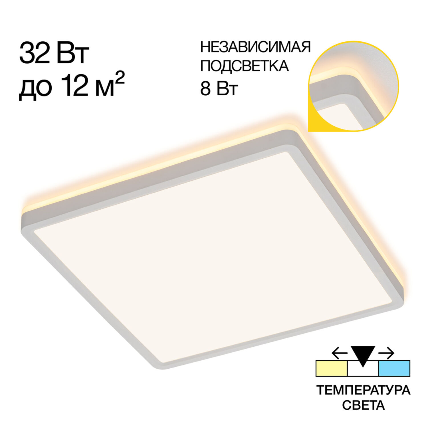 Накладной светильник Citilux Norma CL748K300, арматура белая