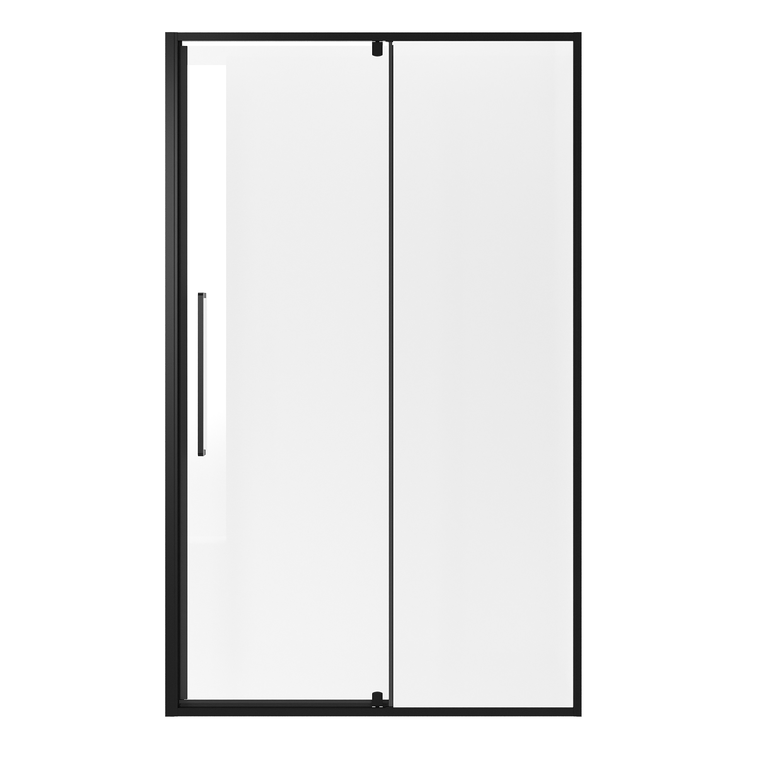 Душевая дверь Niagara Nova NG-85-11AB 110x195, стекло прозрачное, профиль черный матовый - фото 1