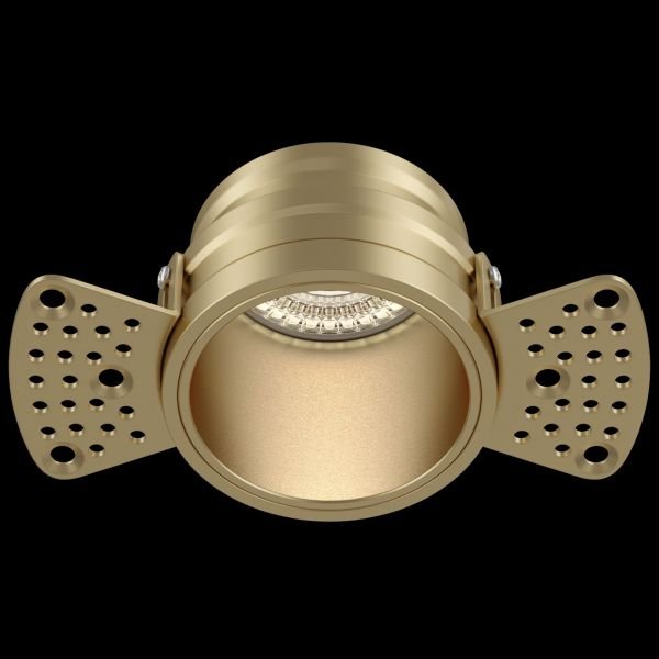 Встраиваемый светильник Maytoni Technical Reif DL048-01MG, арматура золото матовое, плафон металл золото матовое