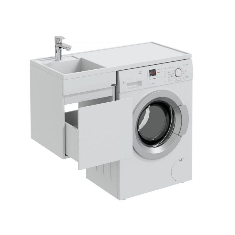 Тумба под раковину Санта Марс 38 подвесная, цвет белый - фото 1