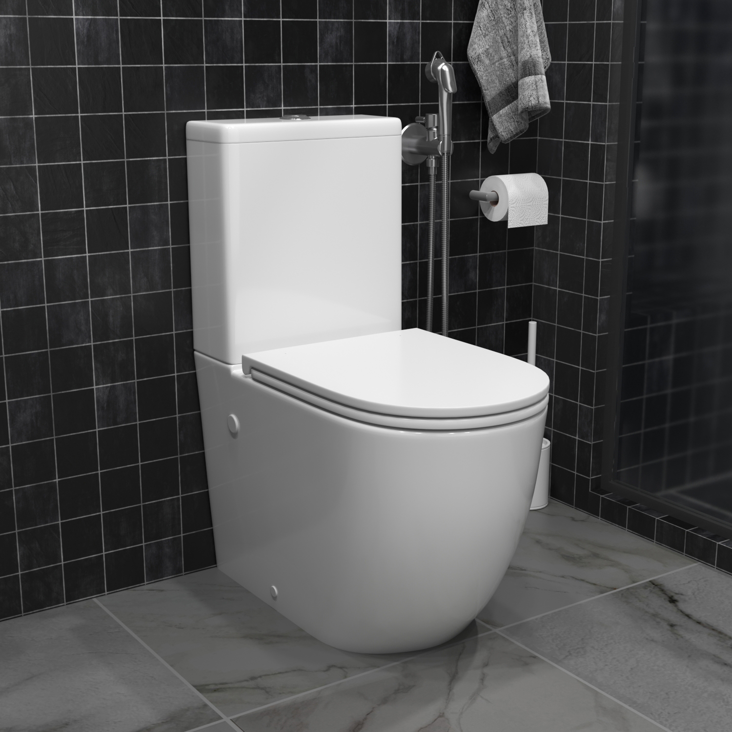 Унита Joki Stella T JK0752030 напольный, безободковый, смыв Торнадо, с сиденьем микролифт, цвет белый - фото 1