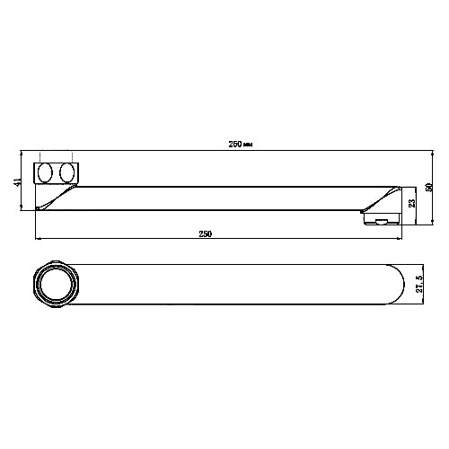 Излив Lemark LM9471C для смесителя, 25 см, цвет хром - фото 1