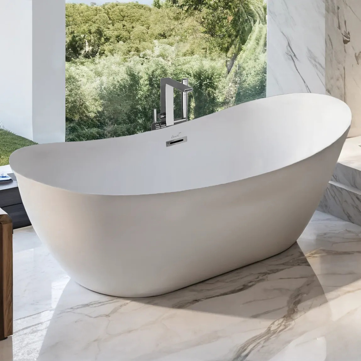 Ванна CeruttiSPA Nemi MW CT10507 170x74 акриловая, цвет белый матовый - фото 1