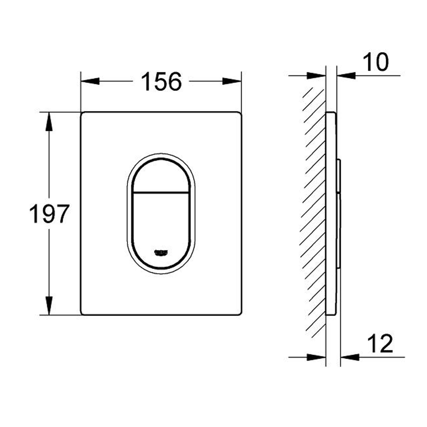 Комплект: Инсталляция Grohe 4 в 1 38929000 кнопка хром+Verna JK3021022 белый унитаз