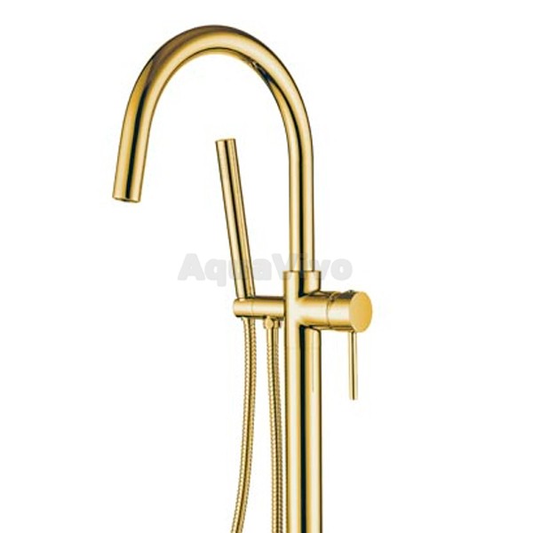 Смеситель Boheme Gold 469-G 219 для ванны с душем, напольный