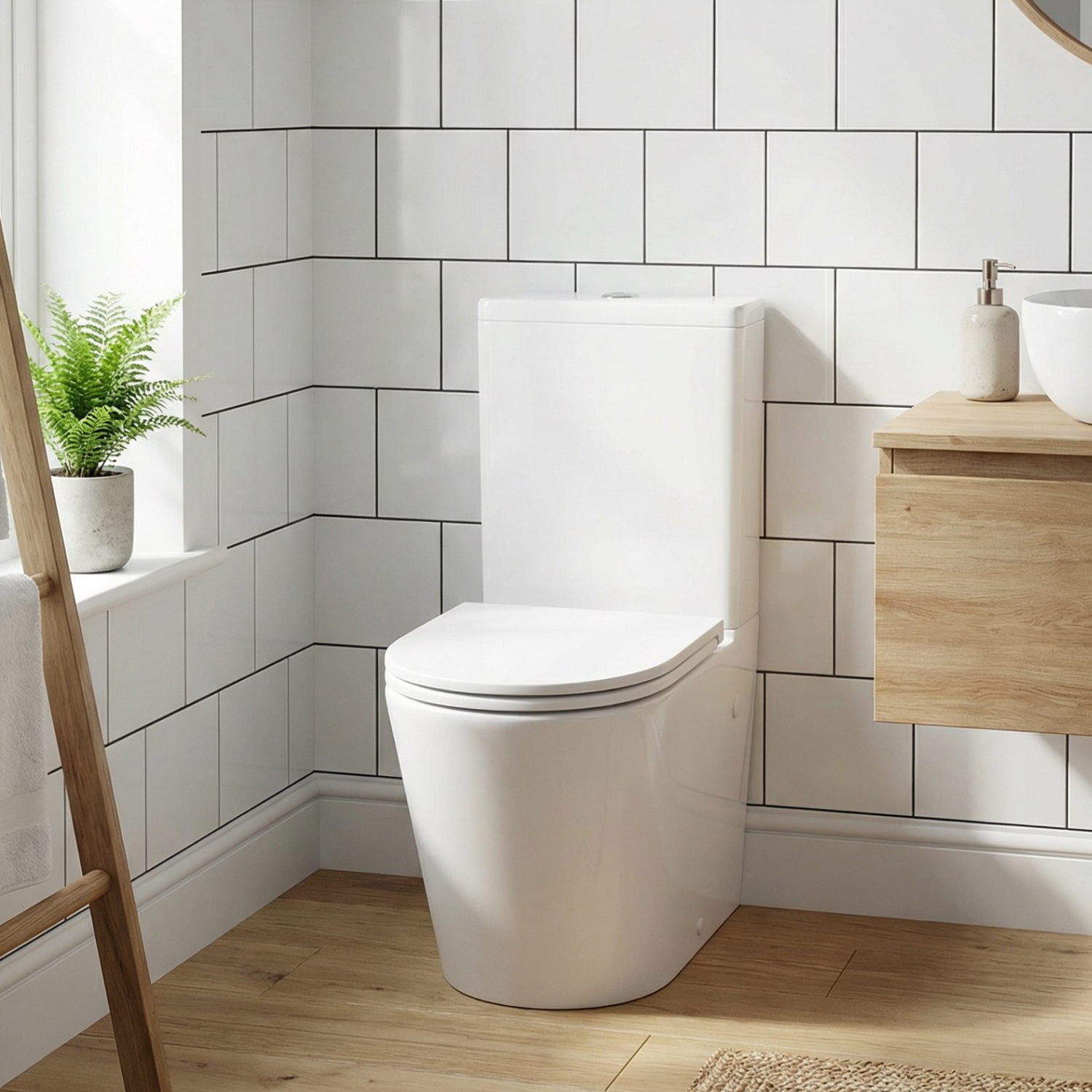 Унитаз Joki Herba T JK0822034 напольный, безободковый, смыв Торнадо, с сиденьем микролифт, цвет белый