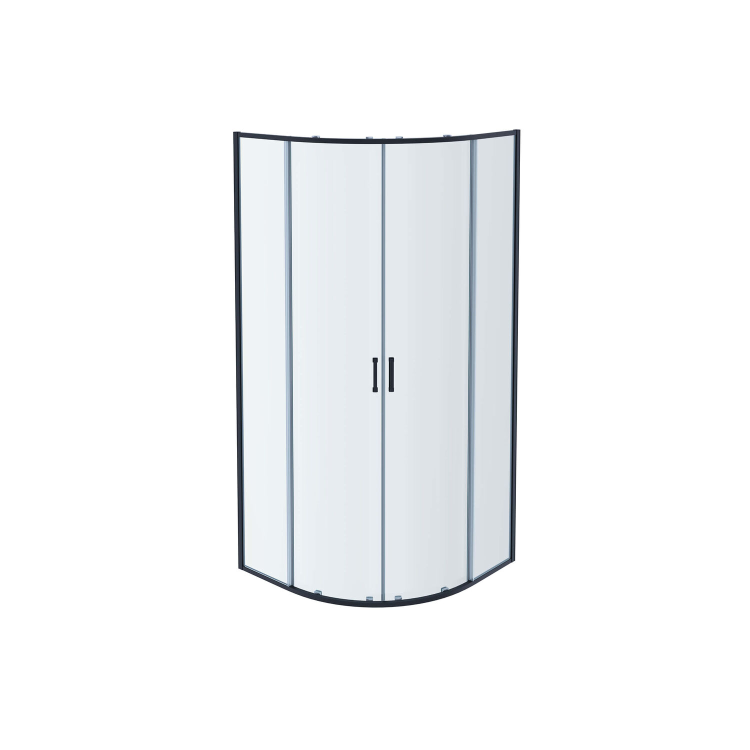 Душевой уголок Акватек Ария AQ ARI RO 09020GM 90x90, стекло прозрачное, профиль оружейная сталь