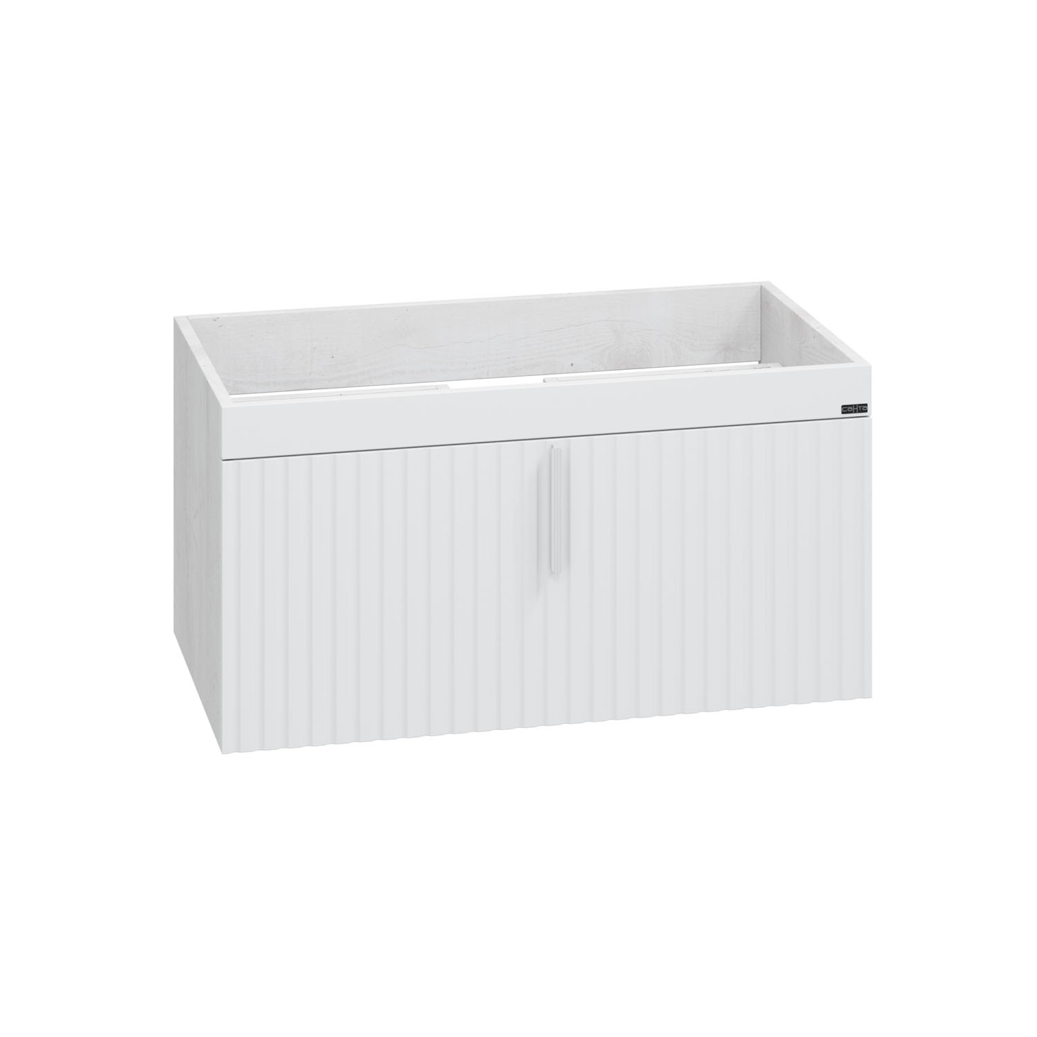 Тумба под раковину Санта Юпитер 80, цвет белый / беленое дерево - фото 1