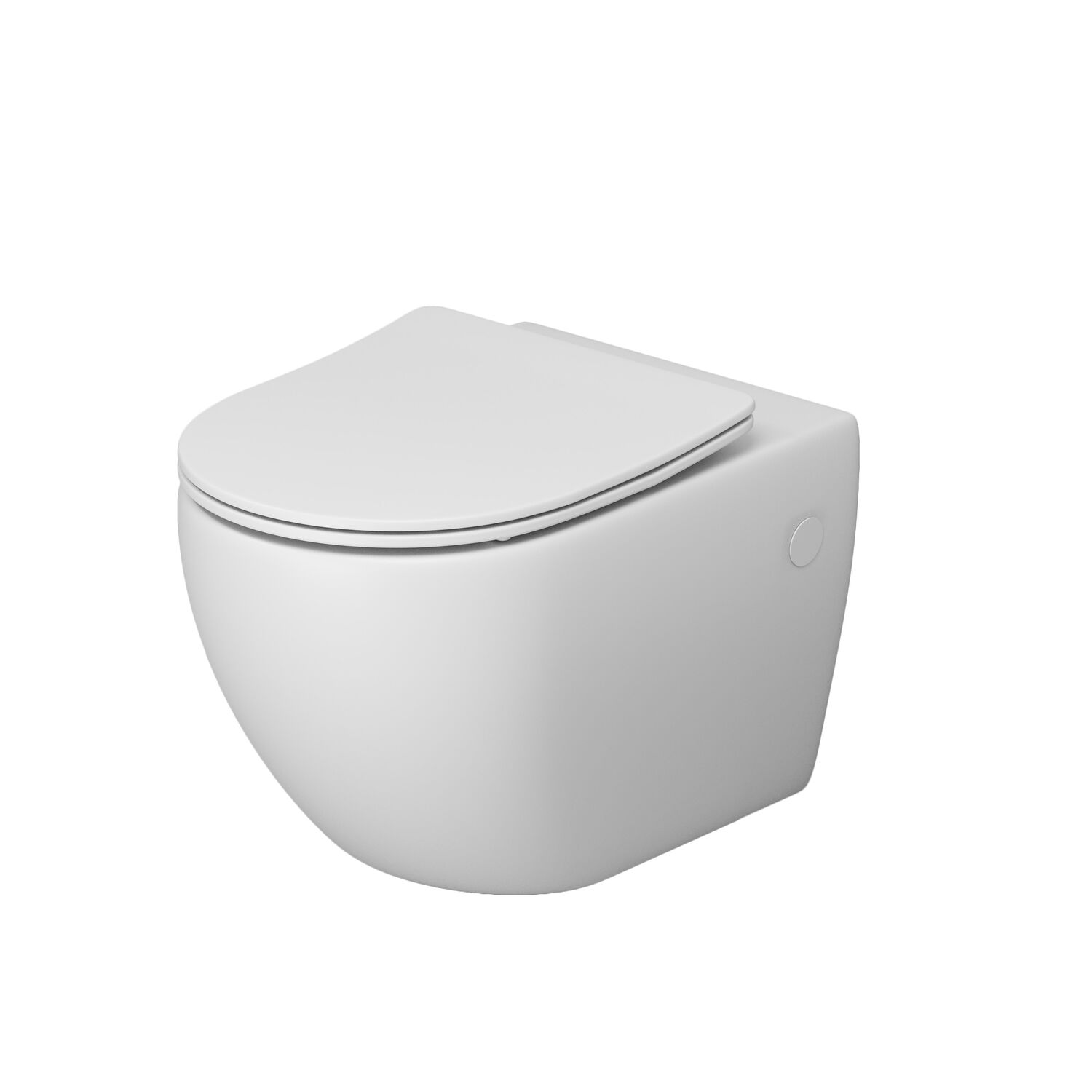 Унитаз Grossman Tornado GR-4411 MSQ подвесной, безободковый, с сиденьем микролифт, цвет белый матовый