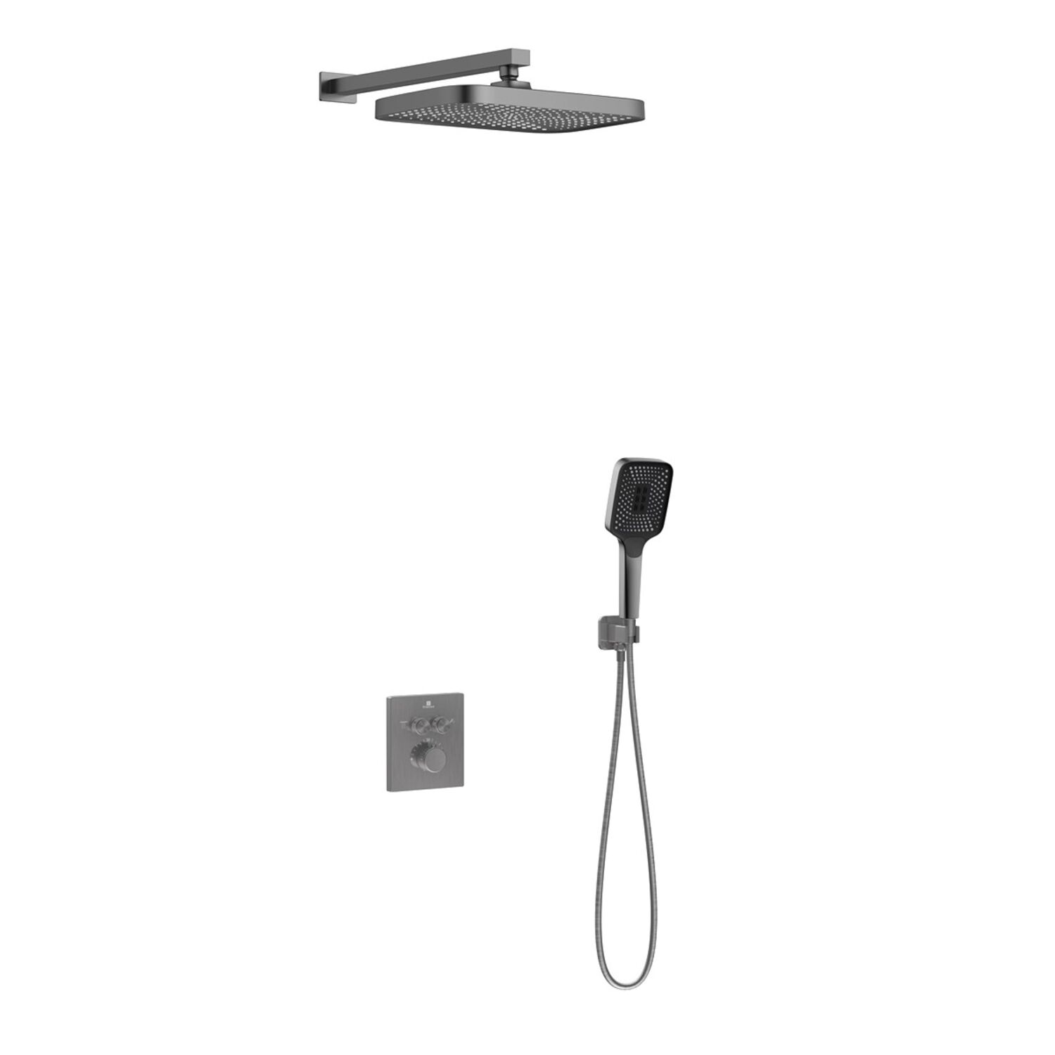 Душевой комплект Vincea VSFW-321MT1GM, встраиваемый, цвет вороненая сталь