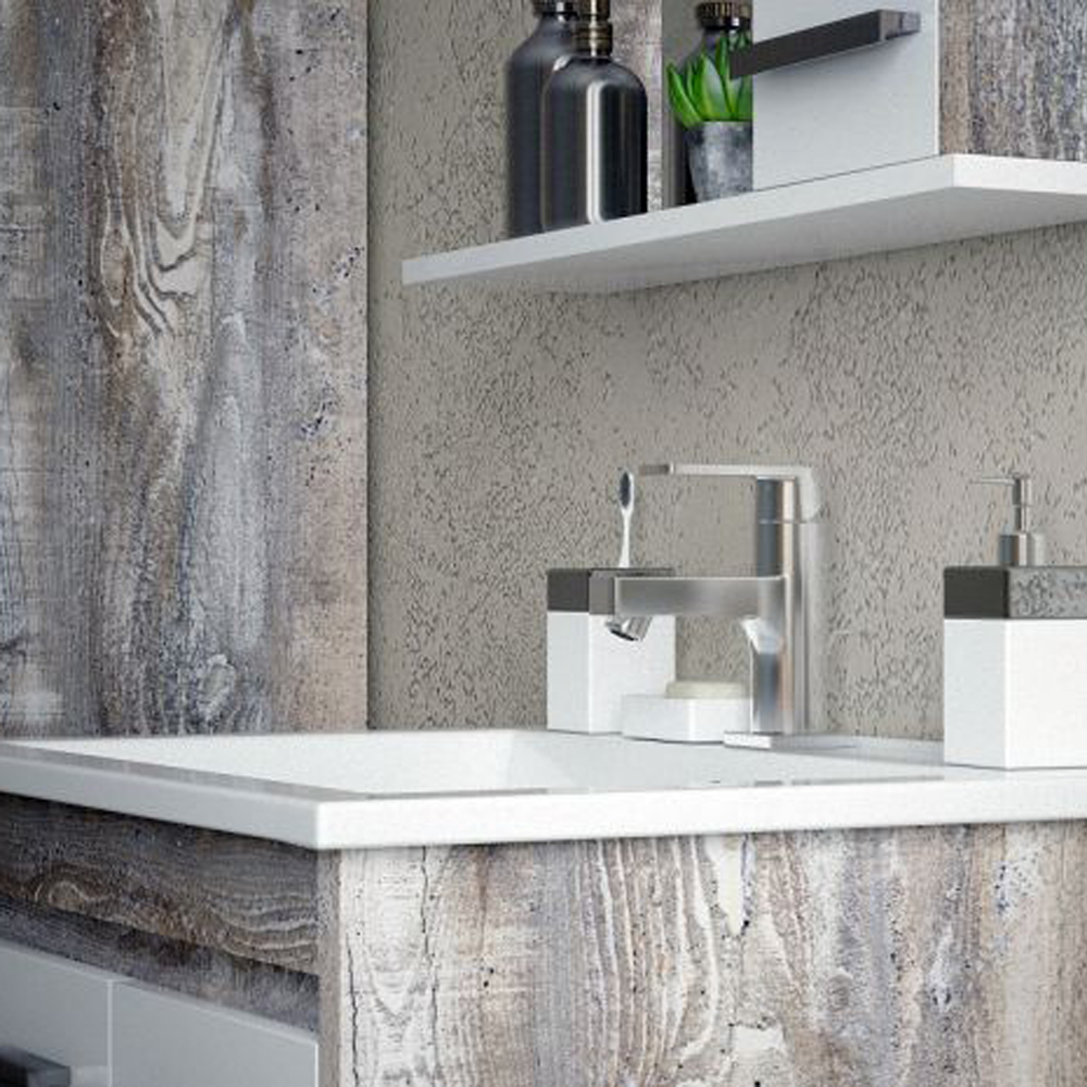 Мебель для ванной Corozo Лорена 65, цвет белый / антик - фото 1