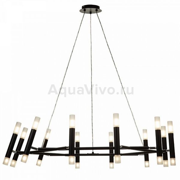 Подвесной светильник Maytoni Vigo MOD031PL-24B, арматура цвет черный, плафон/абажур акрил, цвет белый