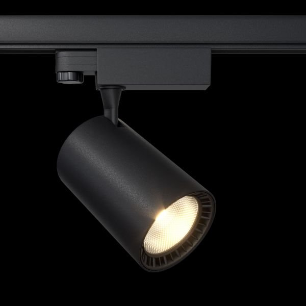 Трековый светильник Maytoni Technical Vuoro TR029-3-20W4K-B, арматура черная, плафон пластик черный