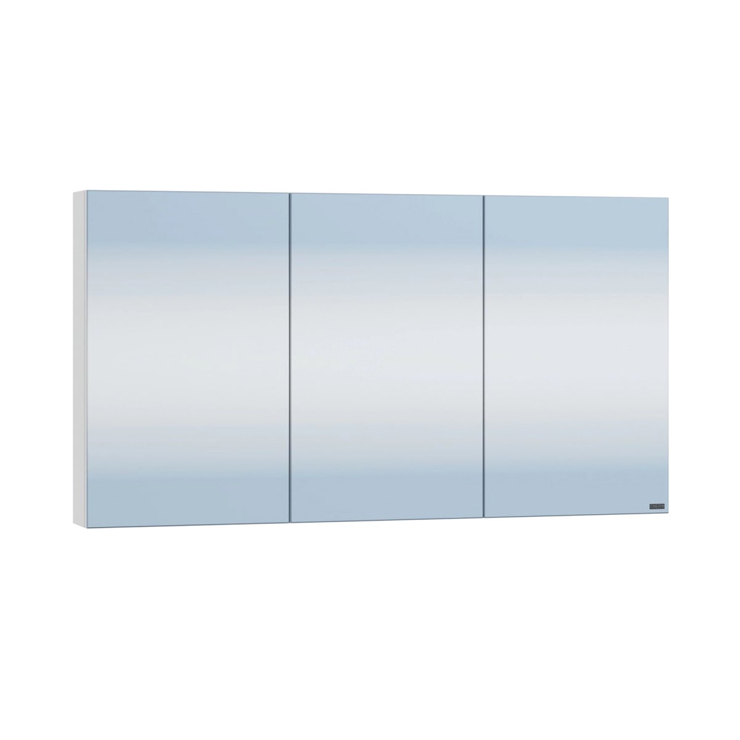 Шкаф-зеркало Санта Аврора 120, цвет белый