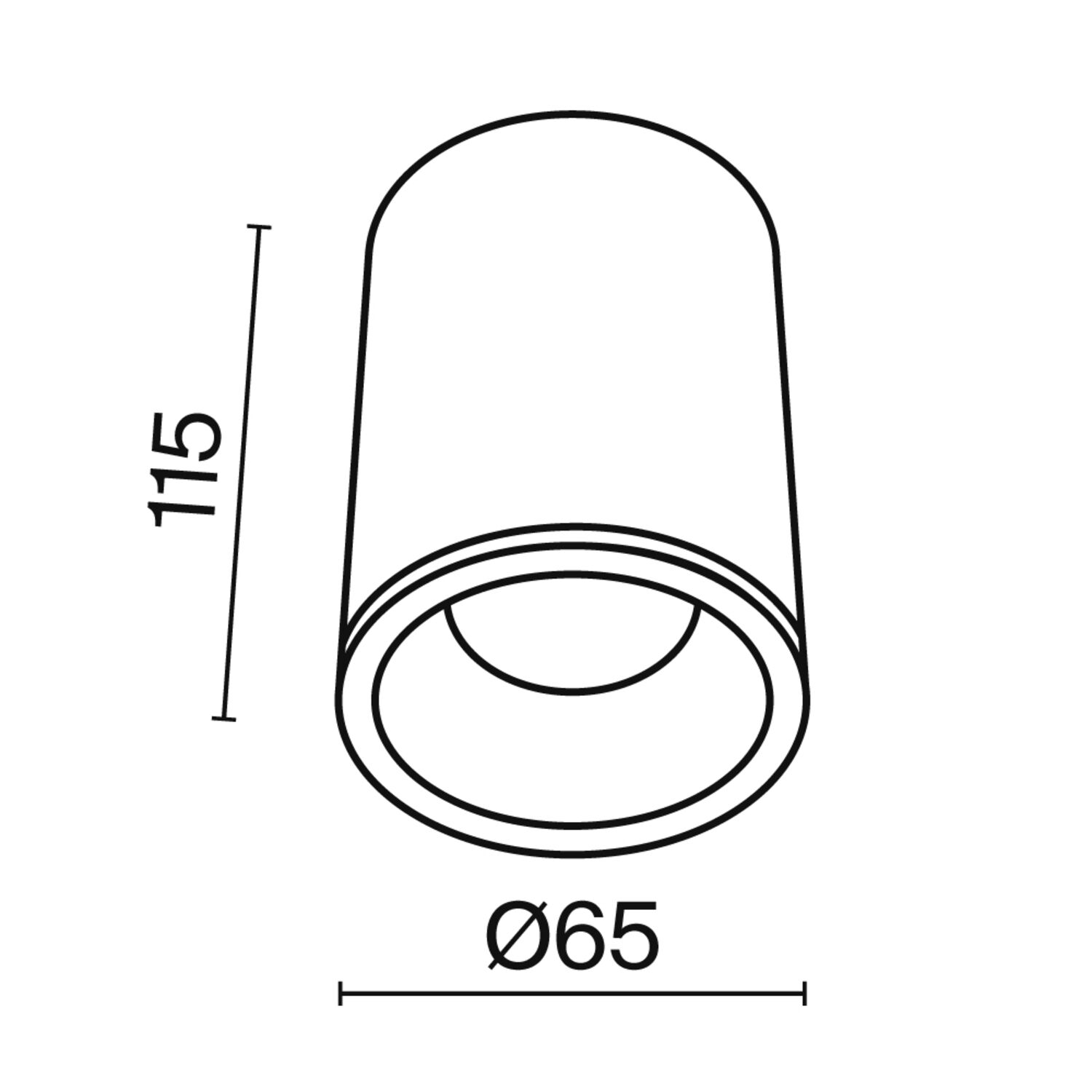 Потолочный светильник Maytoni Zoom C029CL-01-S-B, арматура черная    - фото 1