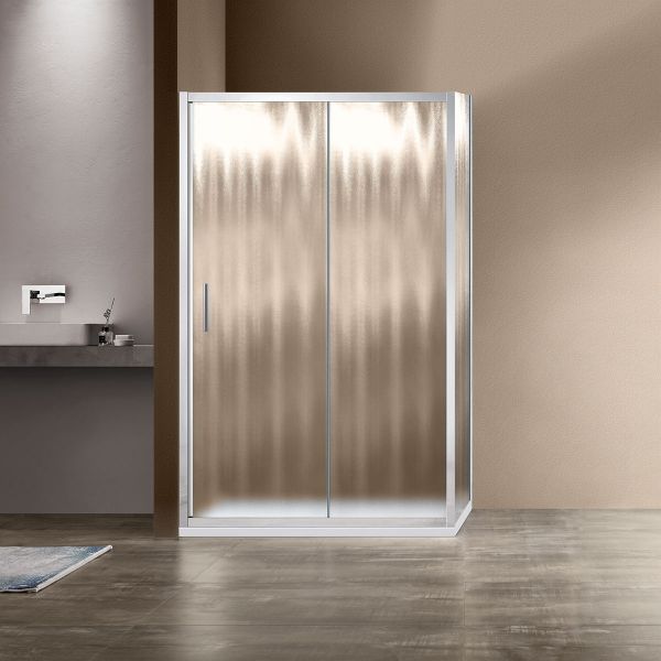 Душевой уголок Vincea Garda VSR-1G1 110x80, стекло шиншилла, профиль хром