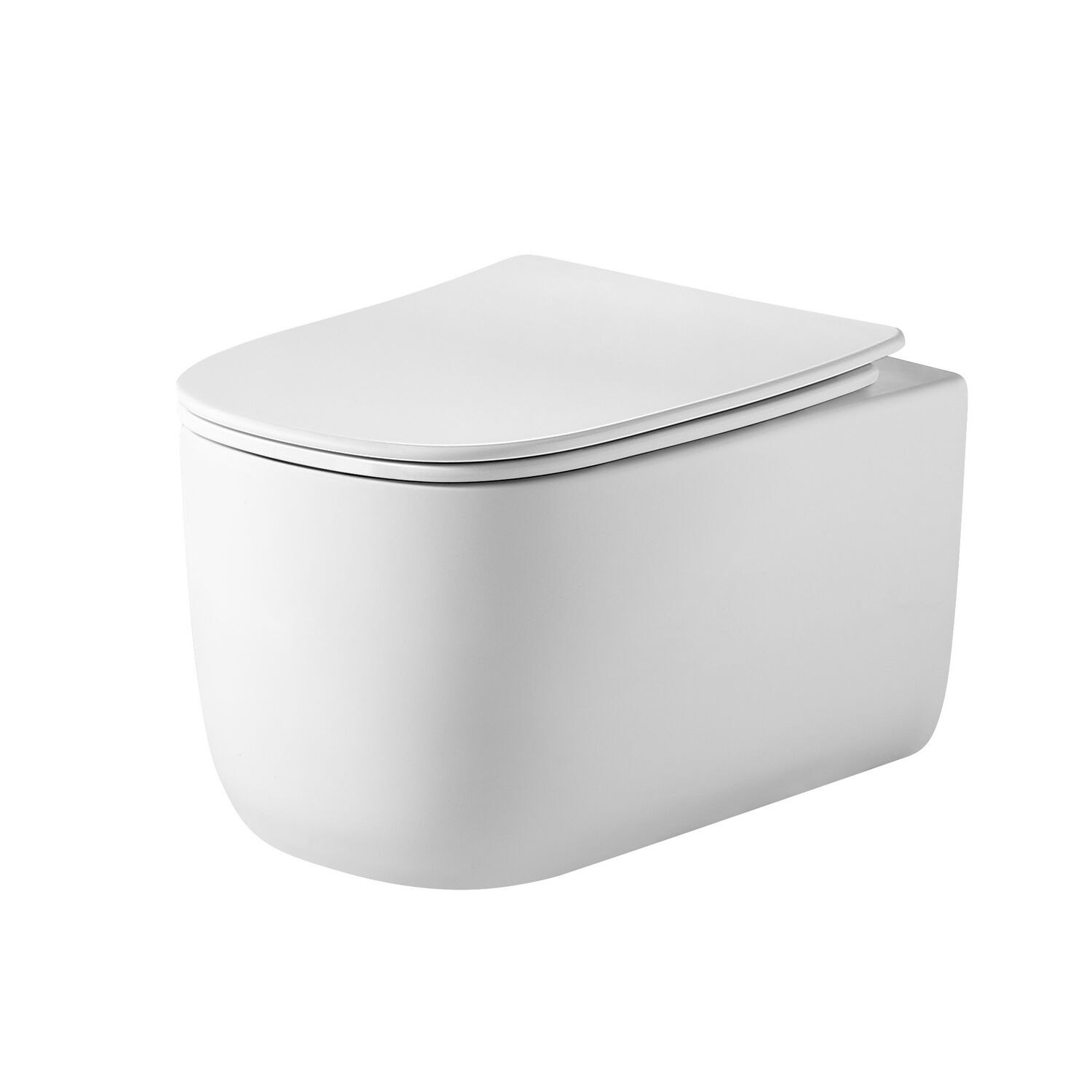 Унитаз Grossman Thin Rim GR-5605 SQ подвесной, с сиденьем микролифт, цвет белый глянцевый