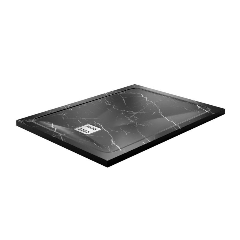 Поддон для душа WasserKRAFT Neime 19T07 120x90, искусственный камень, цвет черный