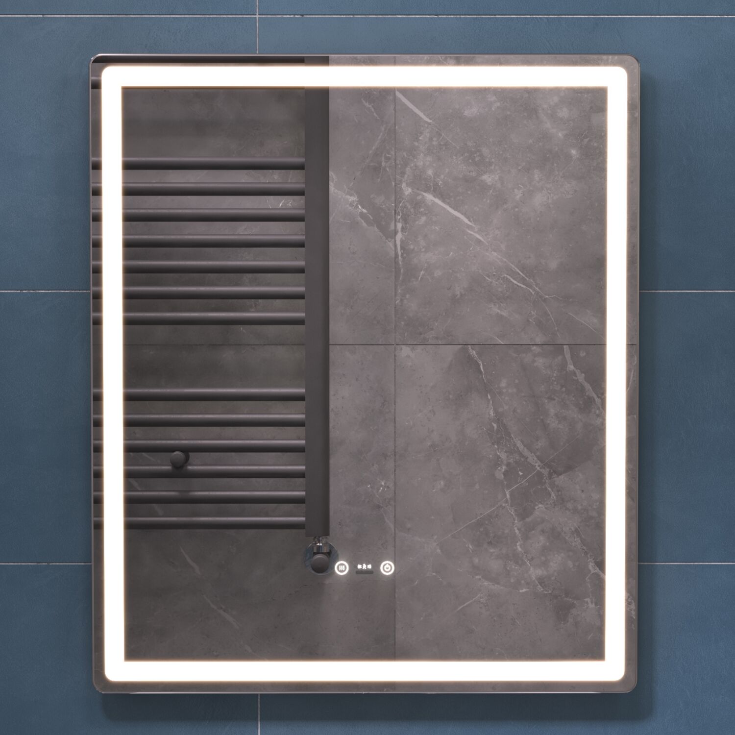 Зеркало Vigo Geometry Step 60x70, с подсветкой, функцией антизапотевания, диммером