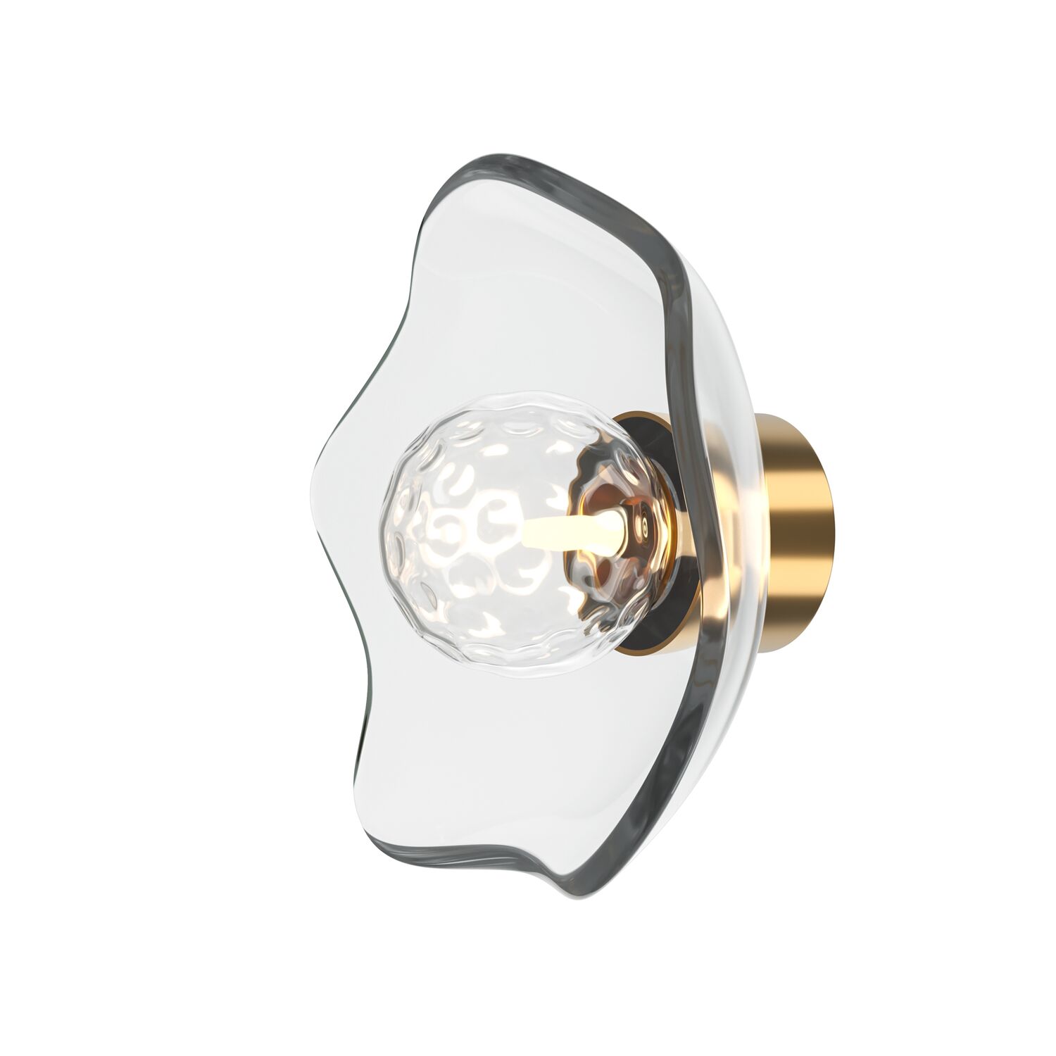 Бра Maytoni Miracle MOD207WL-01BS, арматура латунь, профиль стекло прозрачное