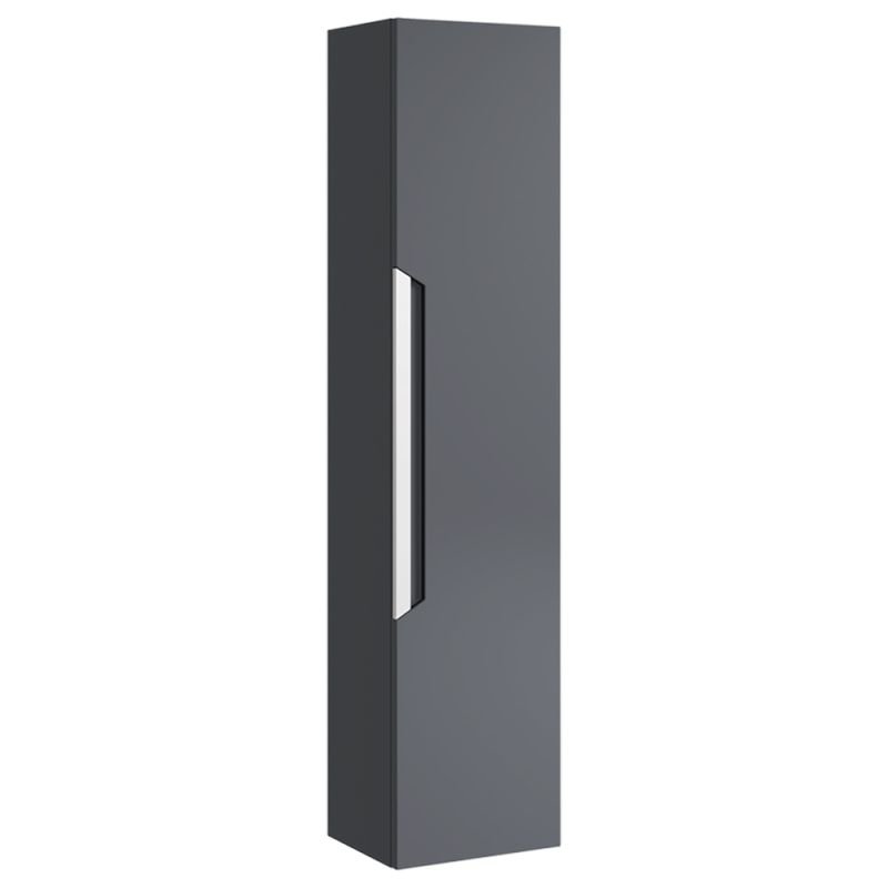 Шкаф-пенал Aqwella Cube 30, цвет серый матовый