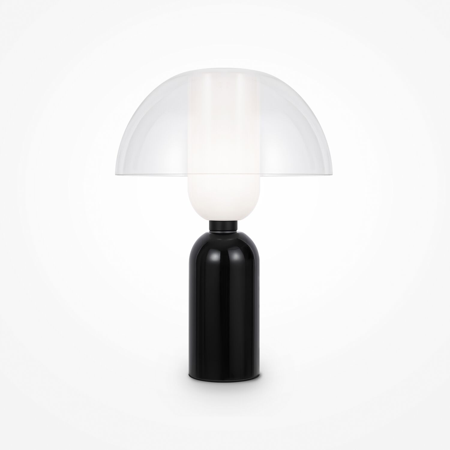 Настольный светильник Maytoni Memory MOD177TL-01B, арматура черная, профиль стекло прозрачное