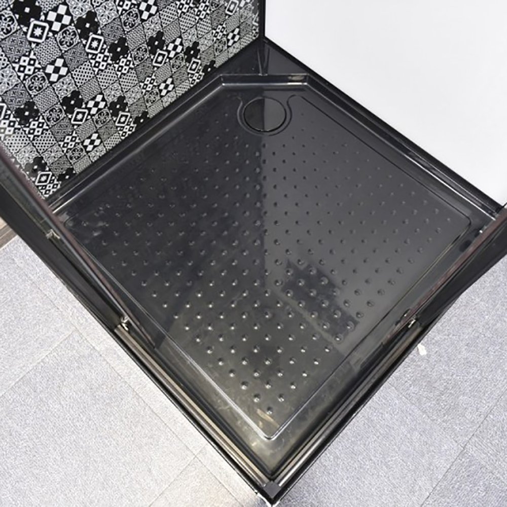 Душевая кабина Esbano Elegancia ESB-90CKR 90x90, стекло прозрачное, профиль черный, с крышей