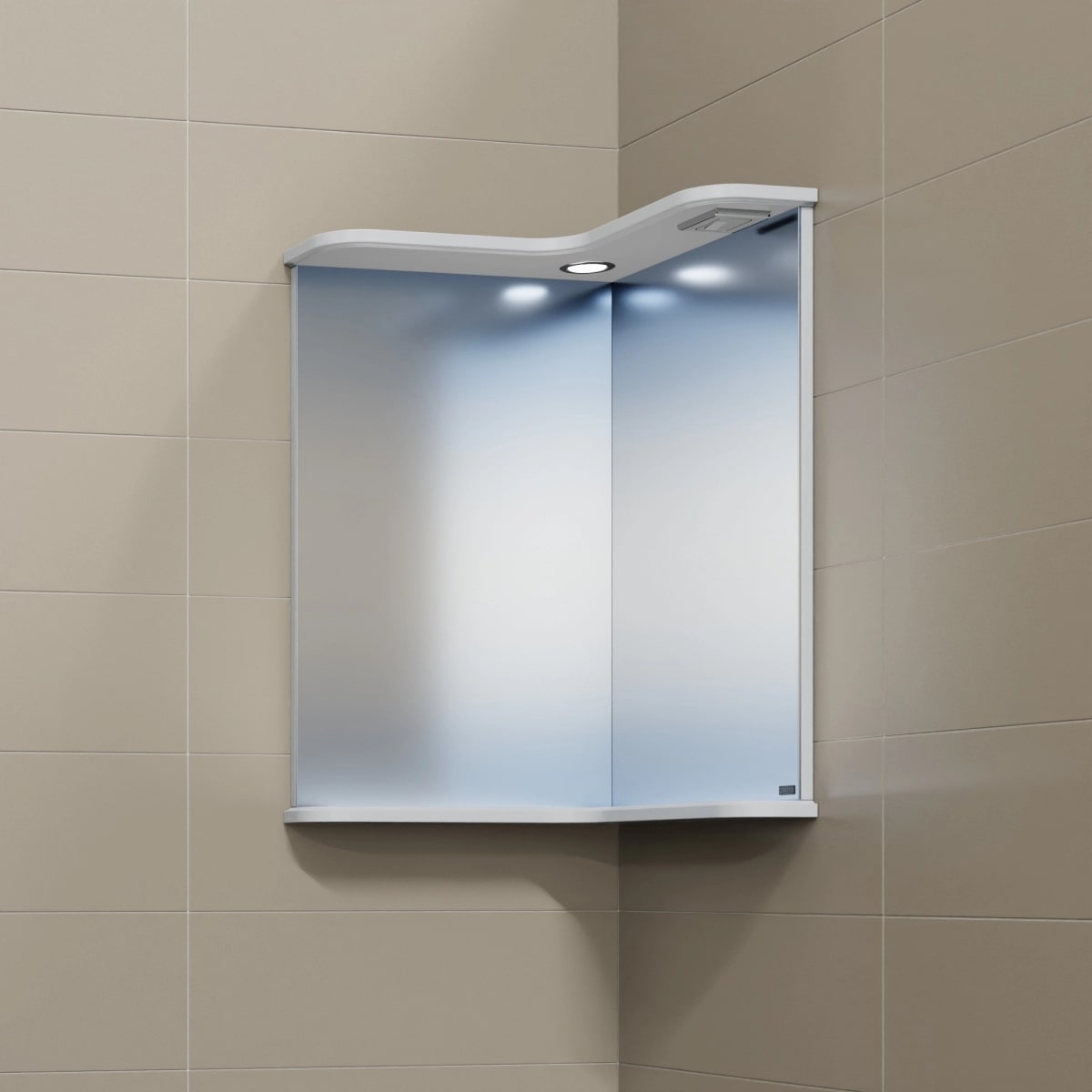 Мебель для ванной Санта Аврора 60 напольная, угловая, цвет белый - фото 1