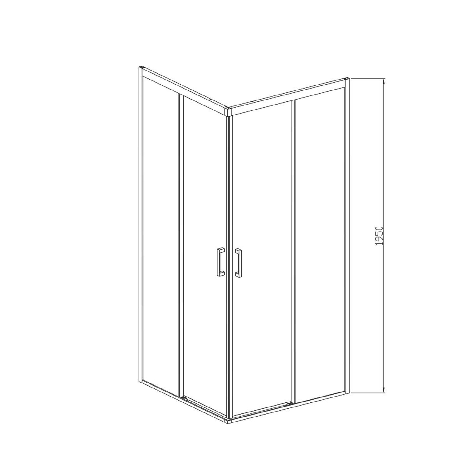 Душевой уголок Vincea Soft VSS-3SO 90x90, стекло прозрачное, профиль черный - фото 1