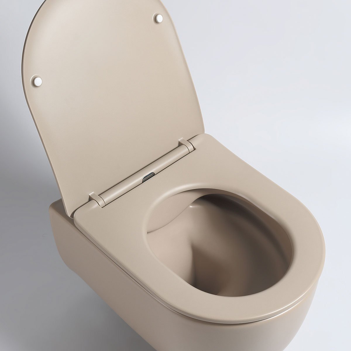 Унитаз Vincea Evo VT1-34SMC подвесной, безободковый, с сиденьем микролифт, цвет капучино матовый