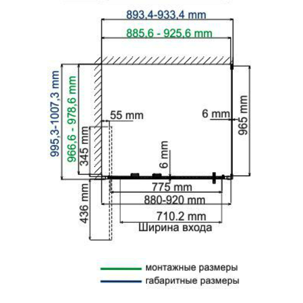 Душевой уголок WasserKRAFT Salm WasserSchutz 27I18 100x90, стекло прозрачное, профиль серебристый