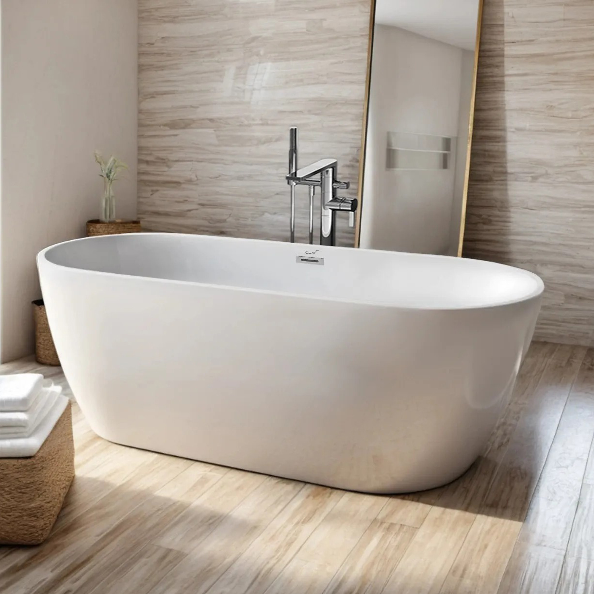 Ванна CeruttiSPA D'Iseo II CT10509 170x75 акриловая, цвет белый - фото 1