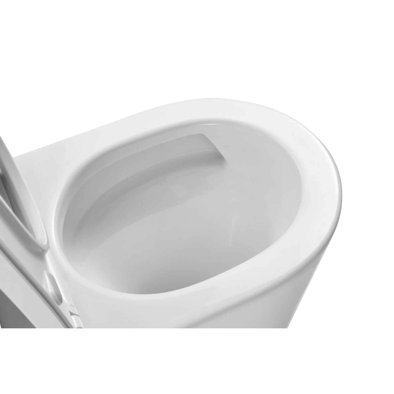 Унитаз-компакт Акватек Оберон AQ1273ST-00 напольный, безободковый, смыв Торнадо, с сиденьем микролифт, цвет белый - фото 1