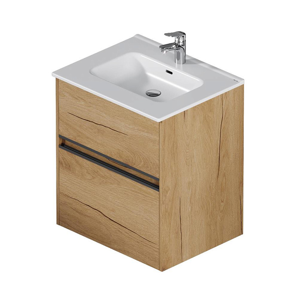 Тумба под раковину AM.PM Sense 60 подвесная/напольная, цвет светлое дерево - фото 1