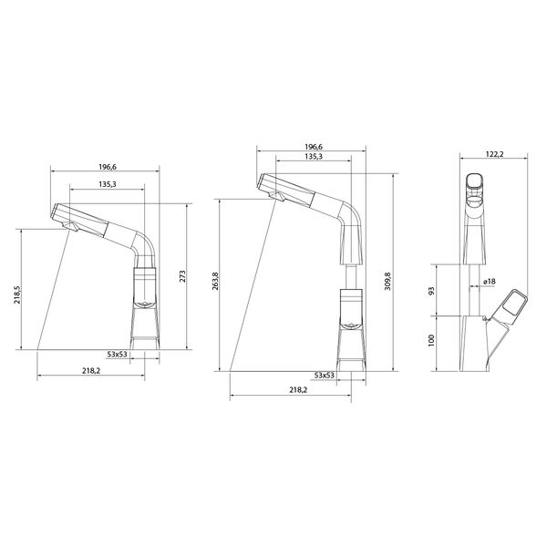 Смеситель Lemark Soul LM6008BL для кухни / раковины, цвет черный - фото 1