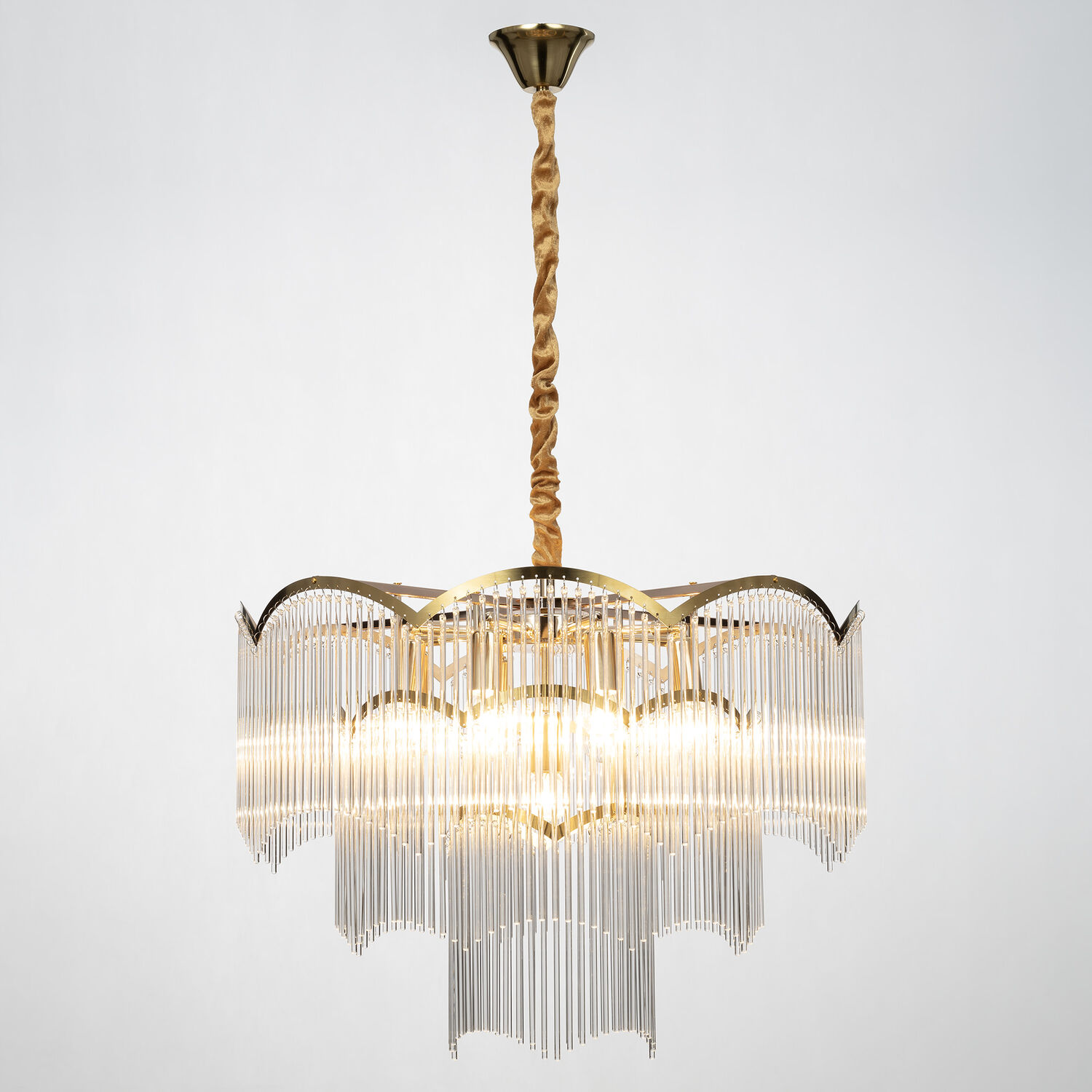 Подвесная люстра Citilux Jane CL304163, арматура золото - фото 1