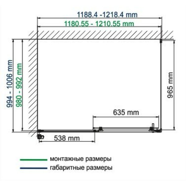 Душевой уголок WasserKRAFT Main WasserSchutz 41S10 120х100, стекло прозрачное, профиль серебристый - фото 1