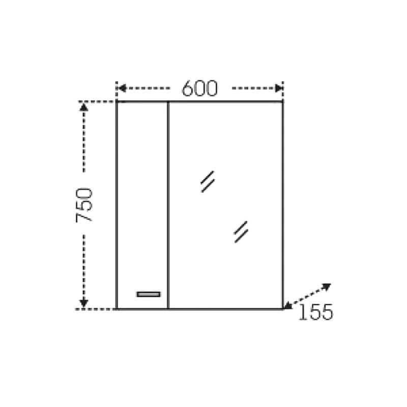 Мебель для ванной Санта Омега 60 напольная, с ящиками, цвет белый