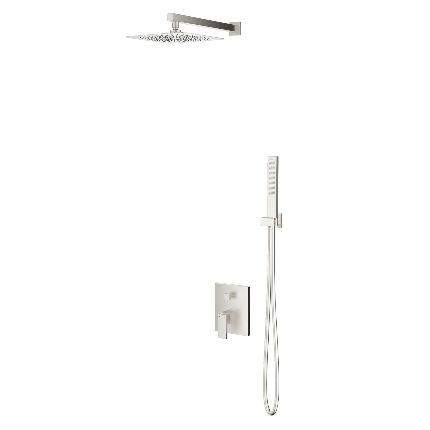 Душевой комплект Vincea Dice VSFW-2DS1BN, встраиваемый, цвет брашированный никель