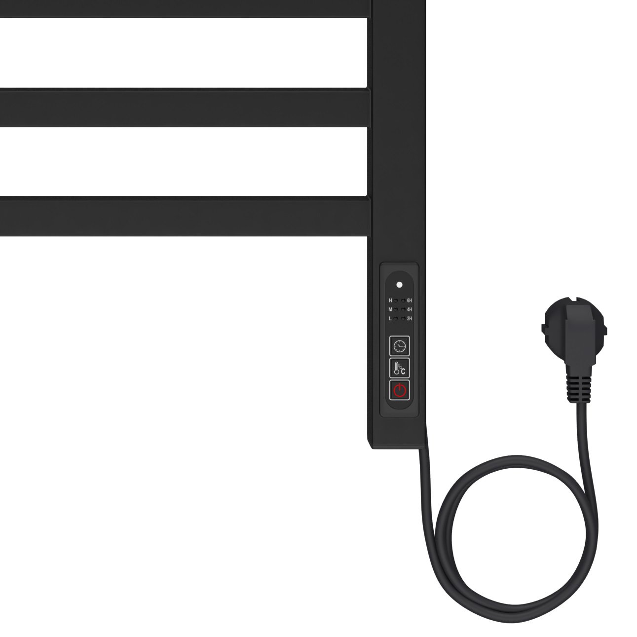 Полотенцесушитель Акватек Бетта П7 50х70 электрический, правый, цвет черный муар - фото 1