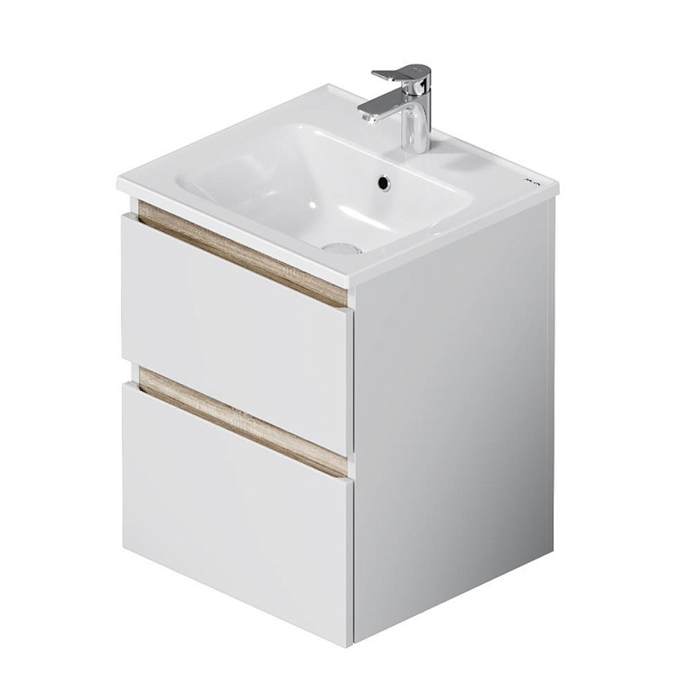 Мебель для ванной AM.PM X-Joy 50 подвесная, цвет белый глянец/дерево