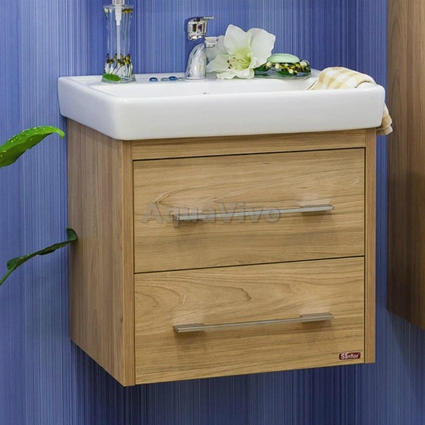 Мебель для ванной Sanflor Ларго 60, подвесная, цвет Швейцарский Вяз